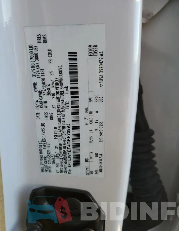 1FTEW1EF4GKF70993 Photo# 12