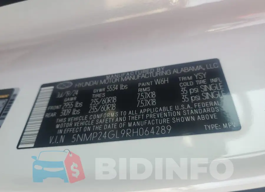 5NMP24GL9RH064289 Photo# 14