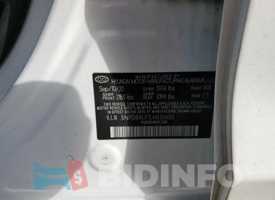 5NPD84LF1LH626603 Photo# 13