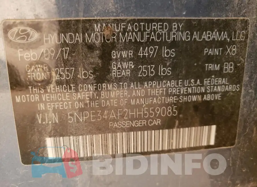 5NPE34AF2HH559085 Photo# 12