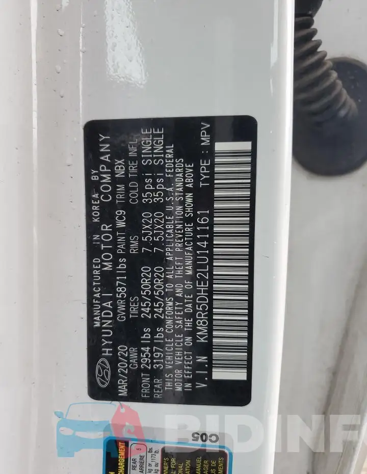 KM8R5DHE2LU141161 Photo# 13