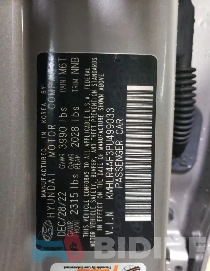 KMHLR4AF3PU499033 Photo# 13