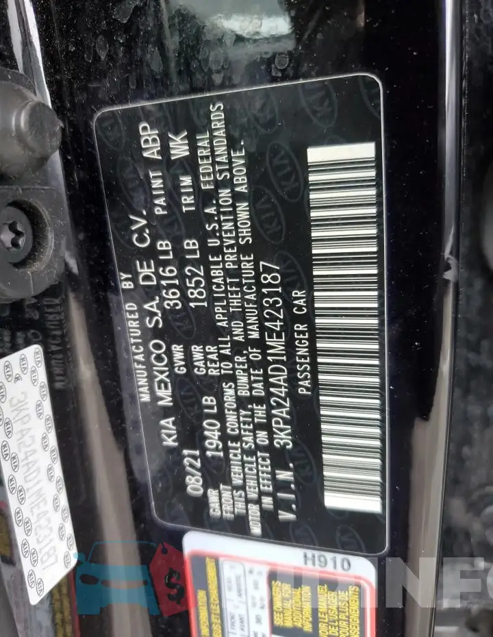 3KPA24AD1ME423187 Photo# 12