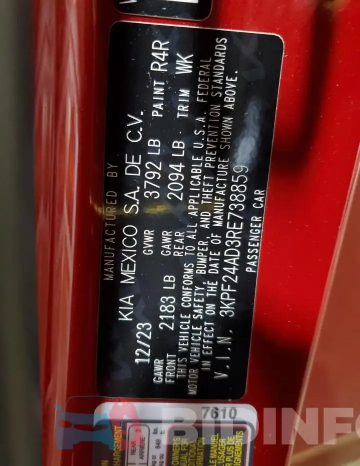 3KPF24AD3RE738859 Photo# 12