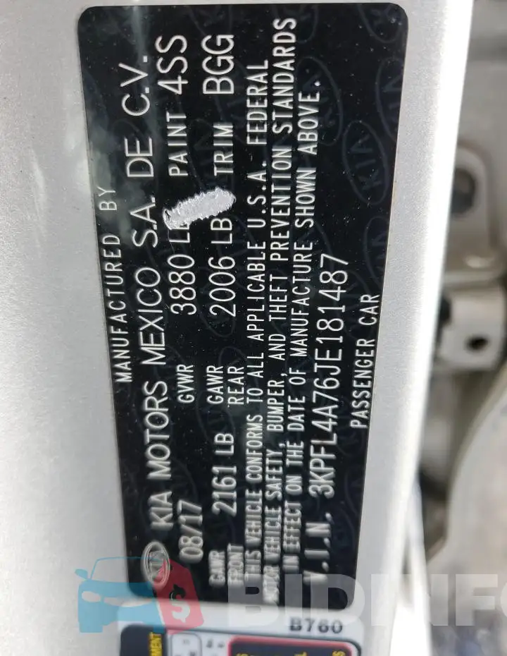 3KPFL4A76JE181487 Photo# 12