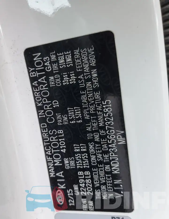 KNDJP3A56G7325815 Photo# 12