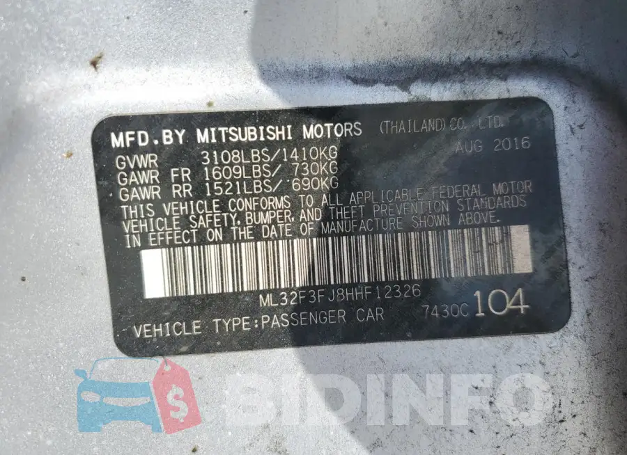 ML32F3FJ8HHF12326 Photo# 12