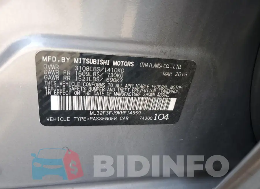 ML32F3FJ9KHF14559 Photo# 12