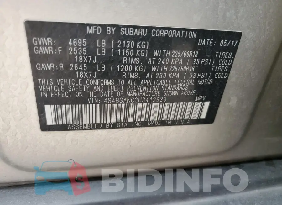 4S4BSANC3H3412933 Photo# 12