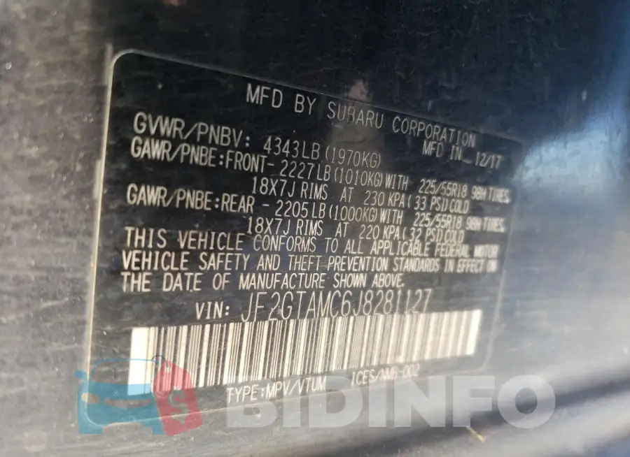 JF2GTAMC6J8281127 Photo# 12