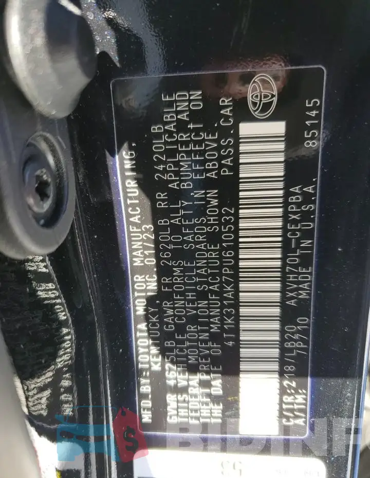 4T1K31AK7PU610532 Photo# 12