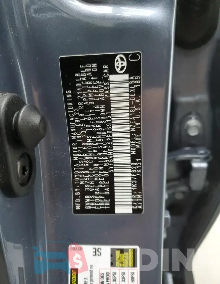 5YFB4MDE9PP069151 Photo# 12