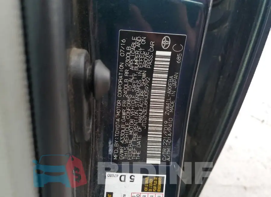 JTDZN3EU6HJ059792 Photo# 12