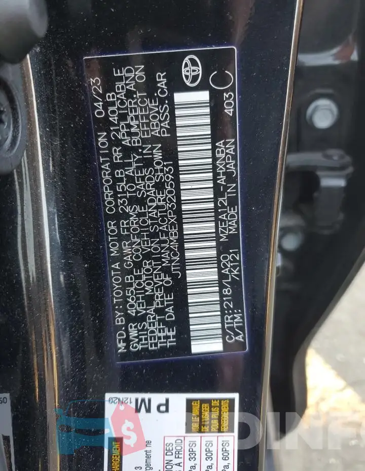 JTNC4MBEXP3205931 Photo# 12