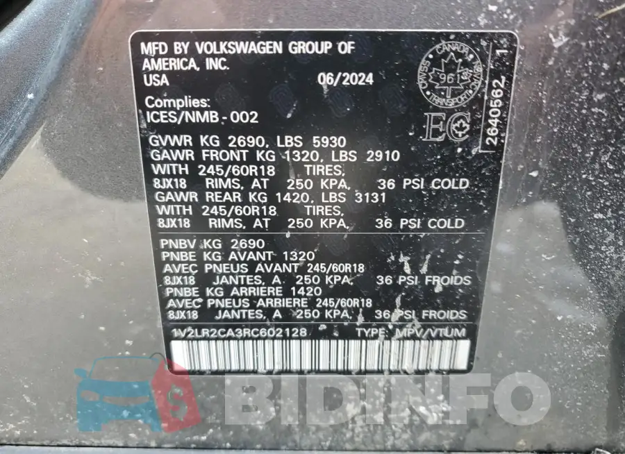 1V2LR2CA3RC602128 Photo# 14