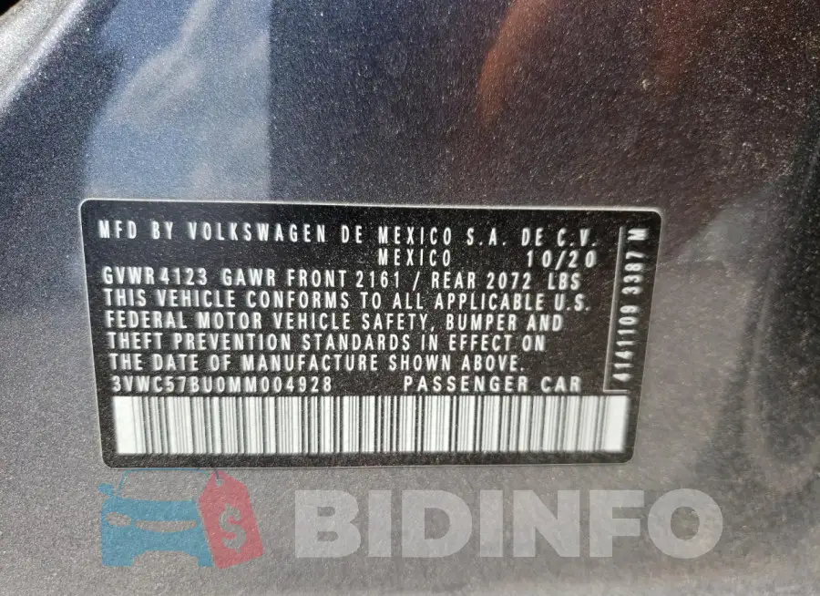 3VWC57BU0MM004928 Photo# 12