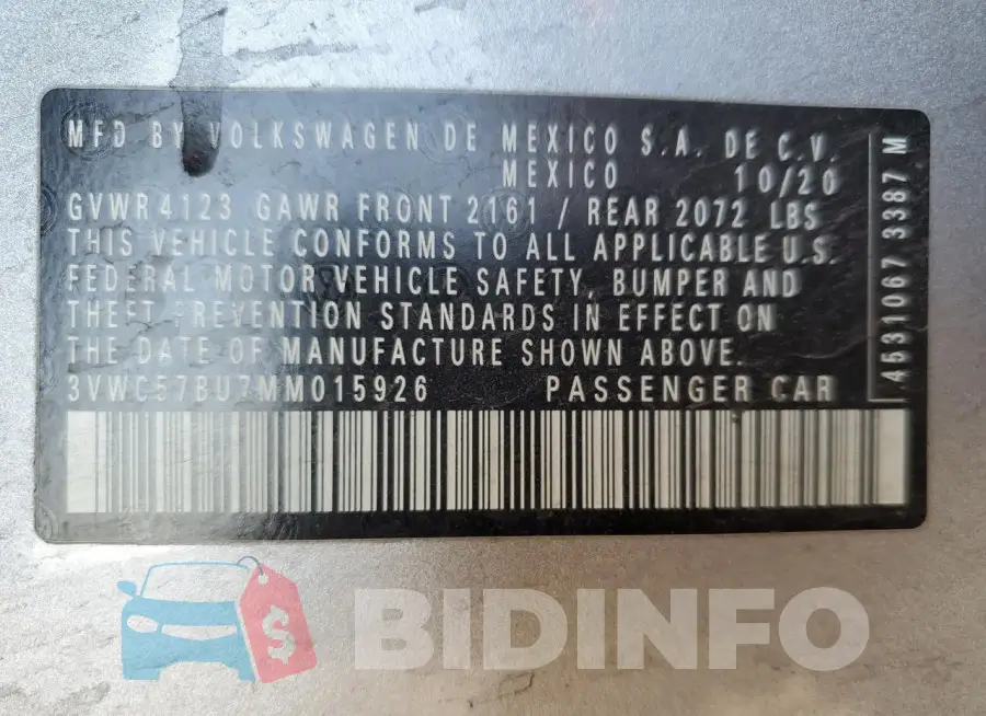 3VWC57BU7MM015926 Photo# 12