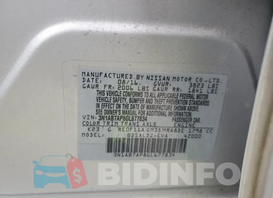 3N1AB7AP8GL677834 Photo# 12