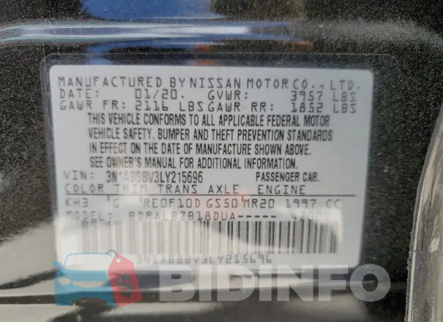 3N1AB8BV3LY215696 Photo# 12