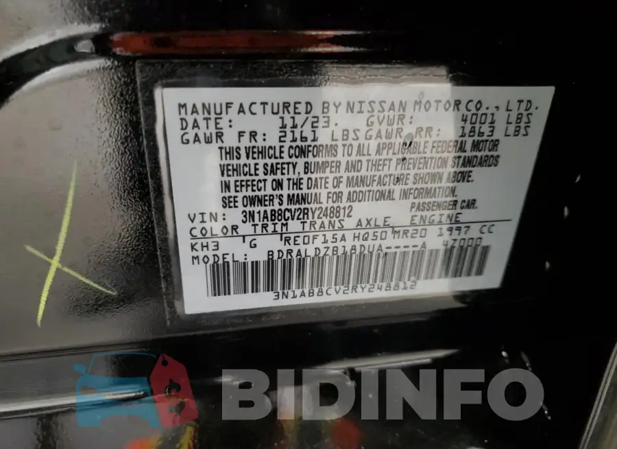 3N1AB8CV2RY248812 Photo# 12
