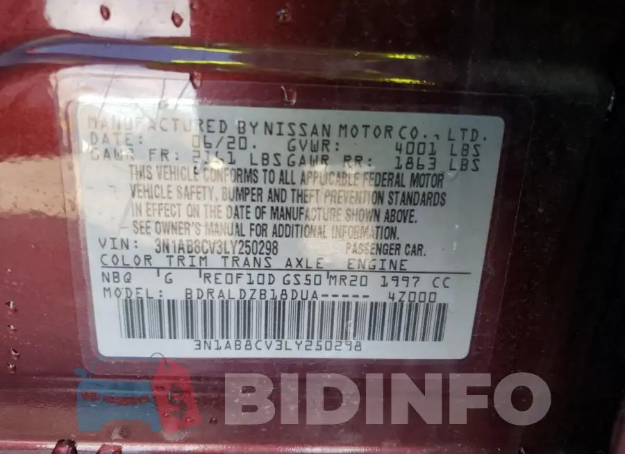 3N1AB8CV3LY250298 Photo# 12