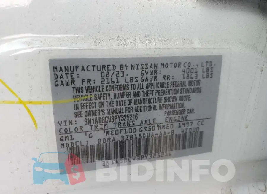 3N1AB8CV3PY325216 Photo# 13