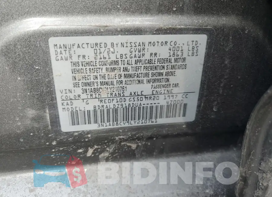3N1AB8CV9LY210761 Photo# 12