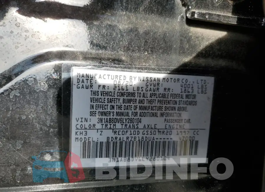 3N1AB8DV6LY280104 Photo# 12