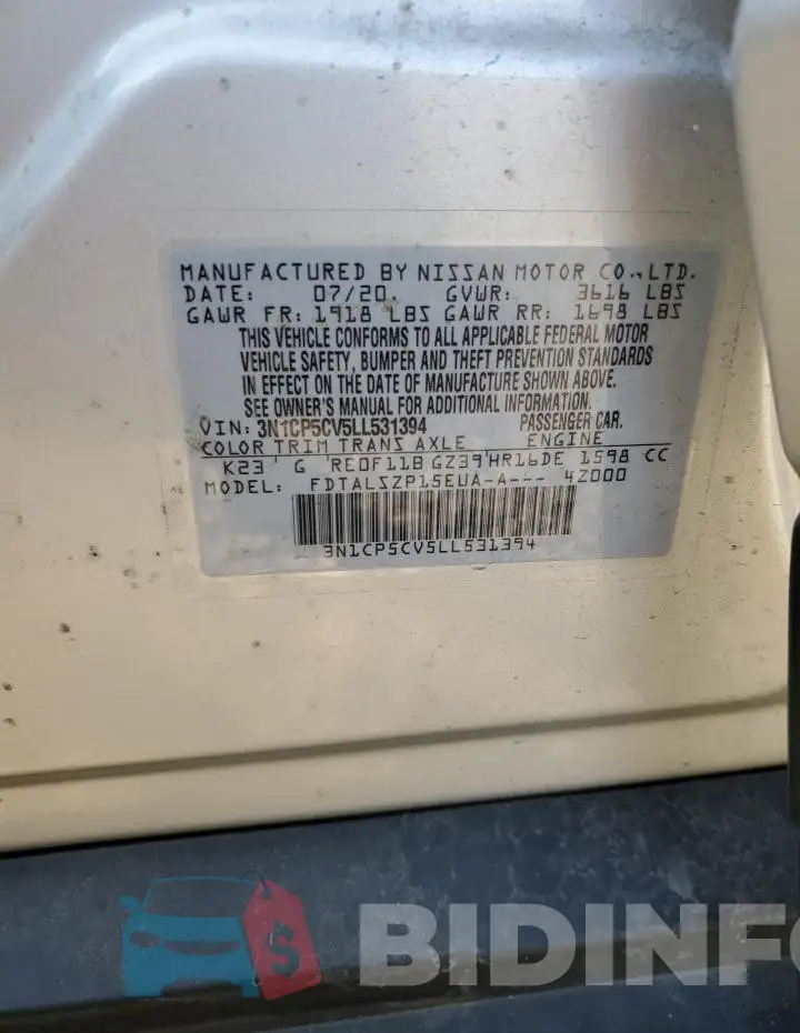 3N1CP5CV5LL531394 Photo# 13
