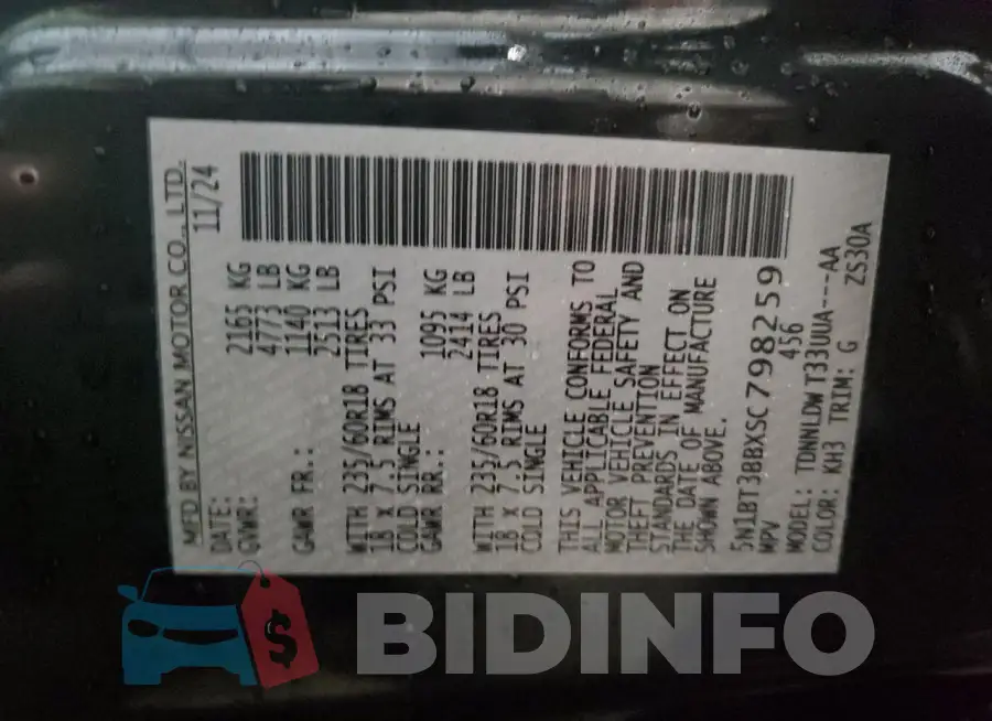 5N1BT3BBXSC798259 Photo# 14