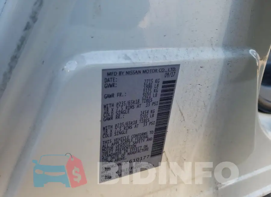 5N1DR2MN2JC610177 Photo# 14
