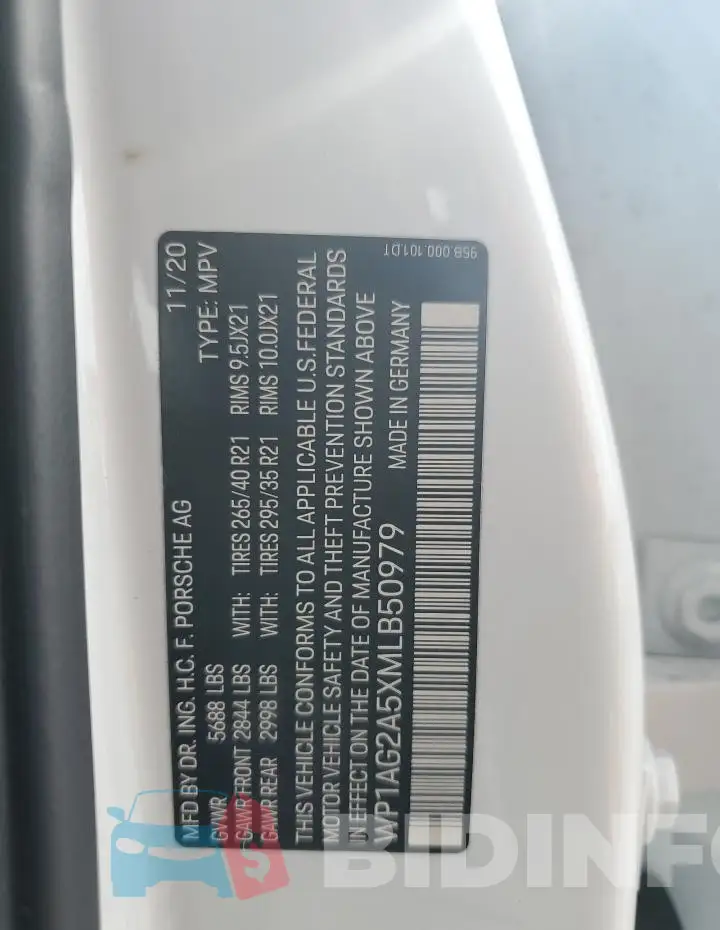WP1AG2A5XMLB50979 Photo# 14