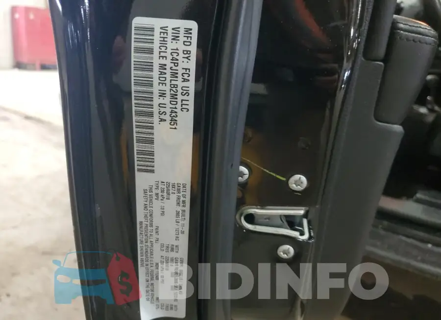 1C4PJMLB2MD143451 Photo# 14