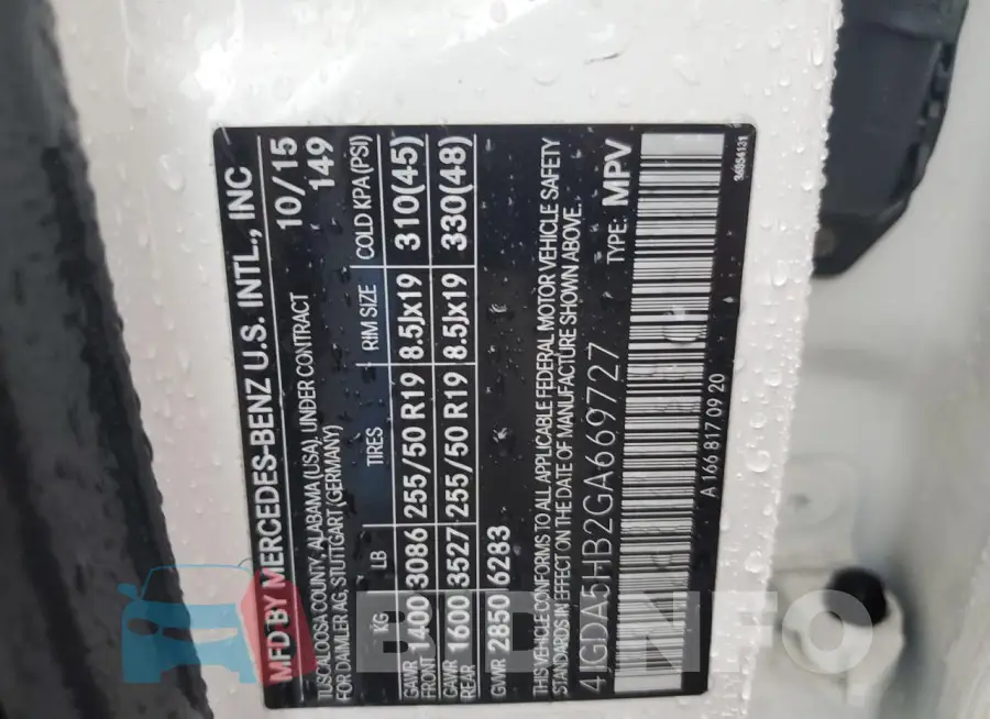 4JGDA5HB2GA669727 Photo# 14