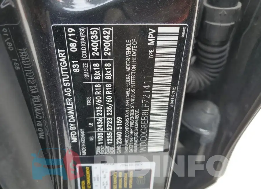 WDC0G8EB8LF721411 Photo# 13