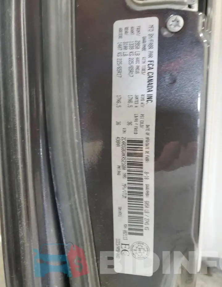 2C4RDGBG0KR521680 Photo# 14