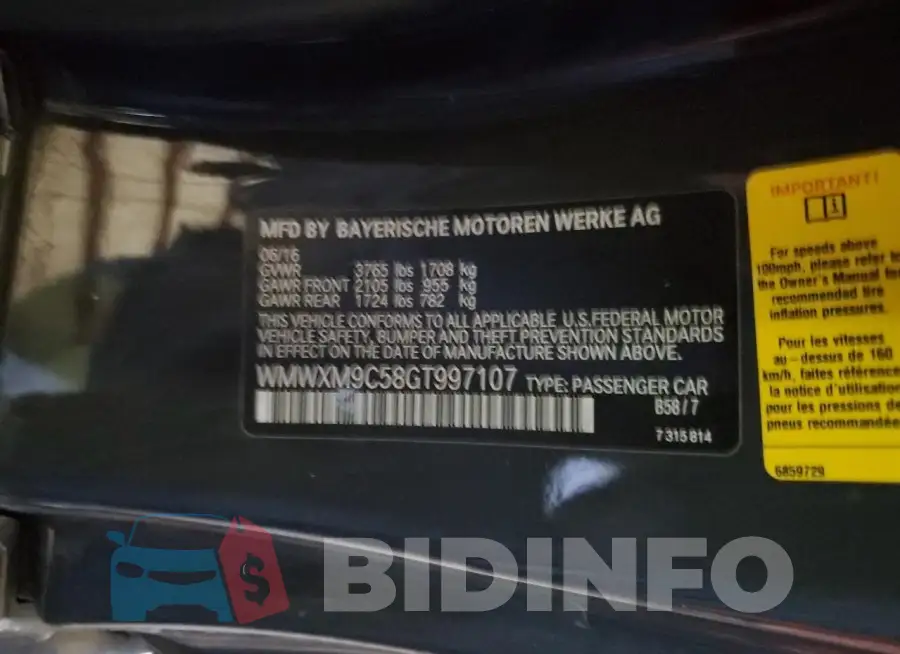 WMWXM9C58GT997107 Photo# 12