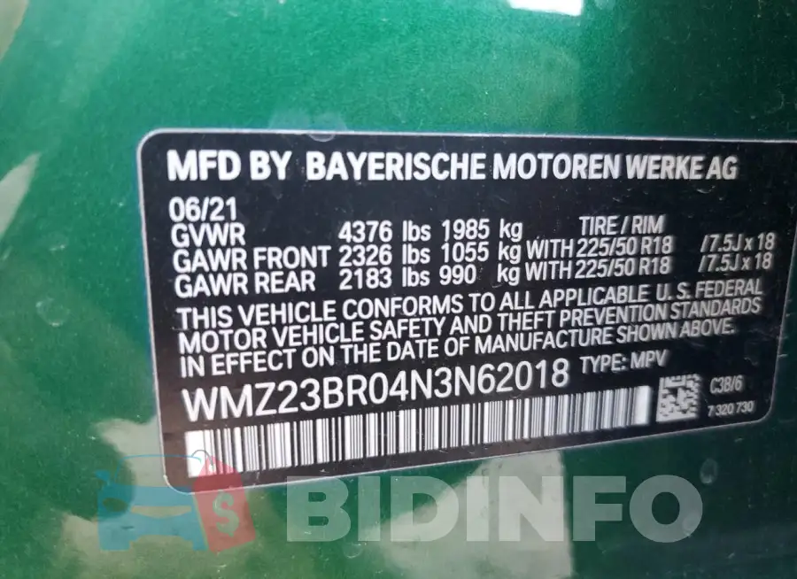 WMZ23BR04N3N62018 Photo# 12