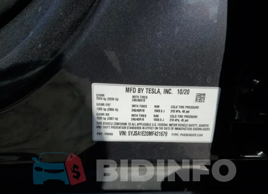 5YJSA1E20MF421679 Photo# 13