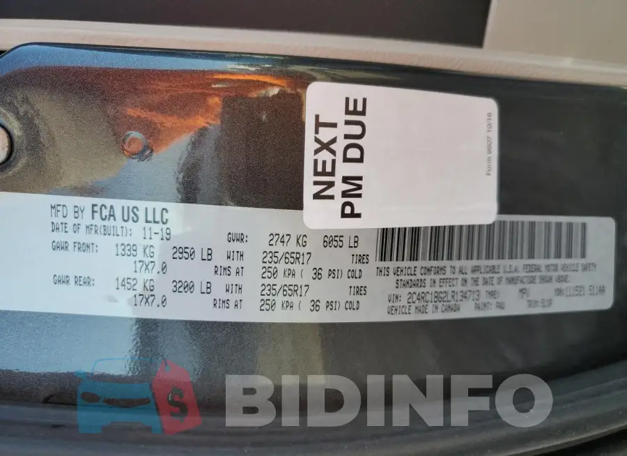 2C4RC1BG2LR134713 Photo# 14