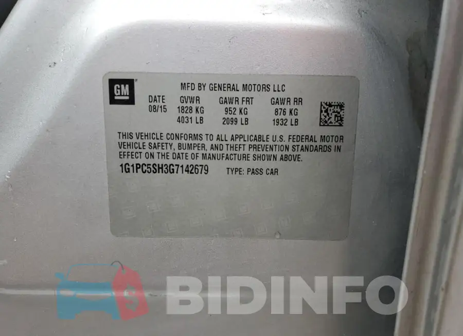 1G1PC5SH3G7142679 Photo# 13