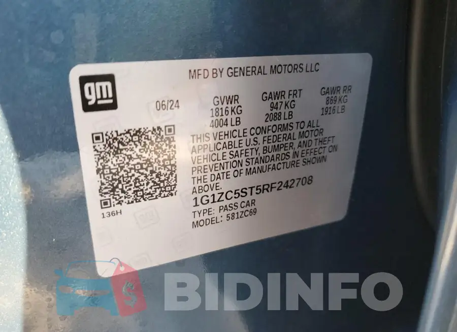 1G1ZC5ST5RF242708 Photo# 12