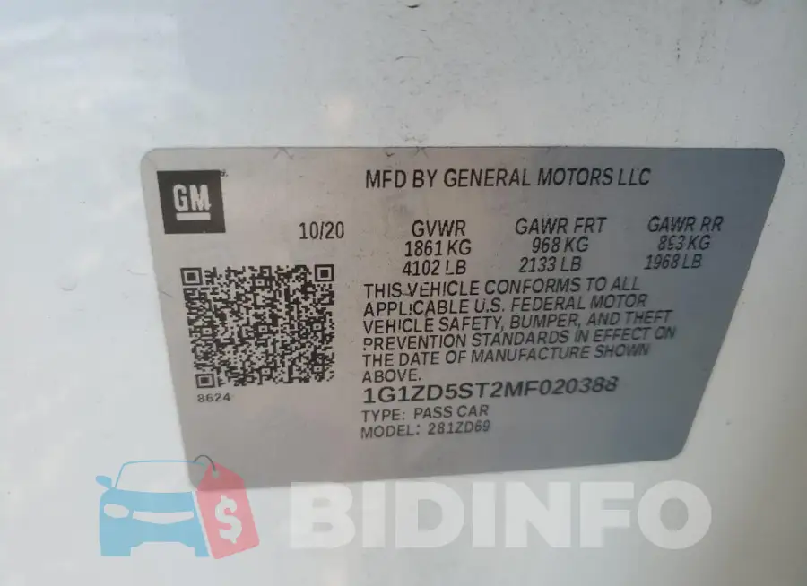 1G1ZD5ST2MF020388 Photo# 12