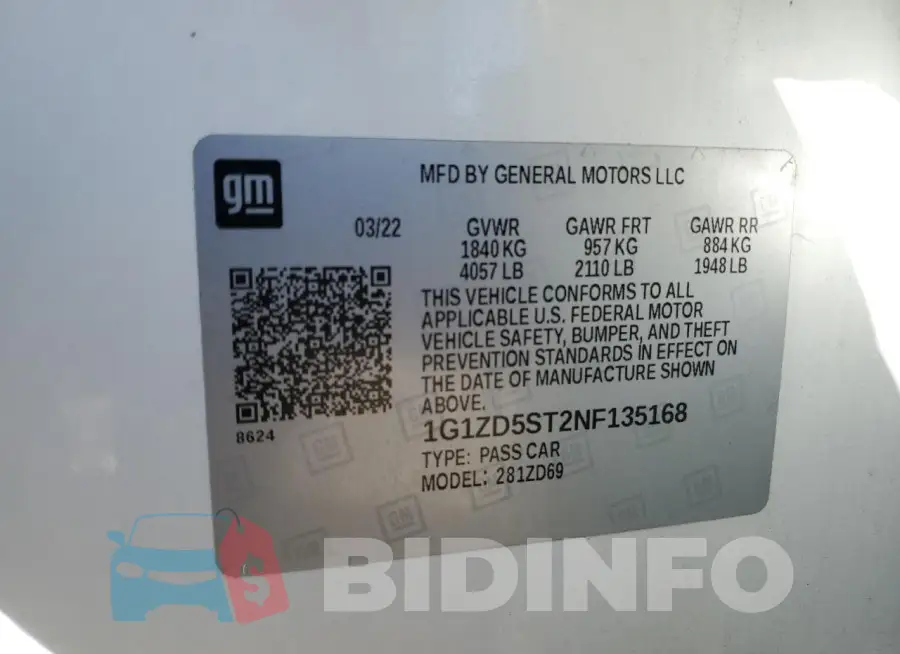 1G1ZD5ST2NF135168 Photo# 12