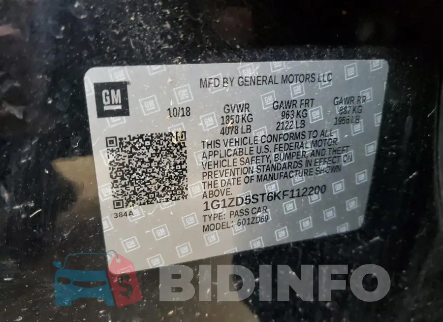 1G1ZD5ST6KF112200 Photo# 12