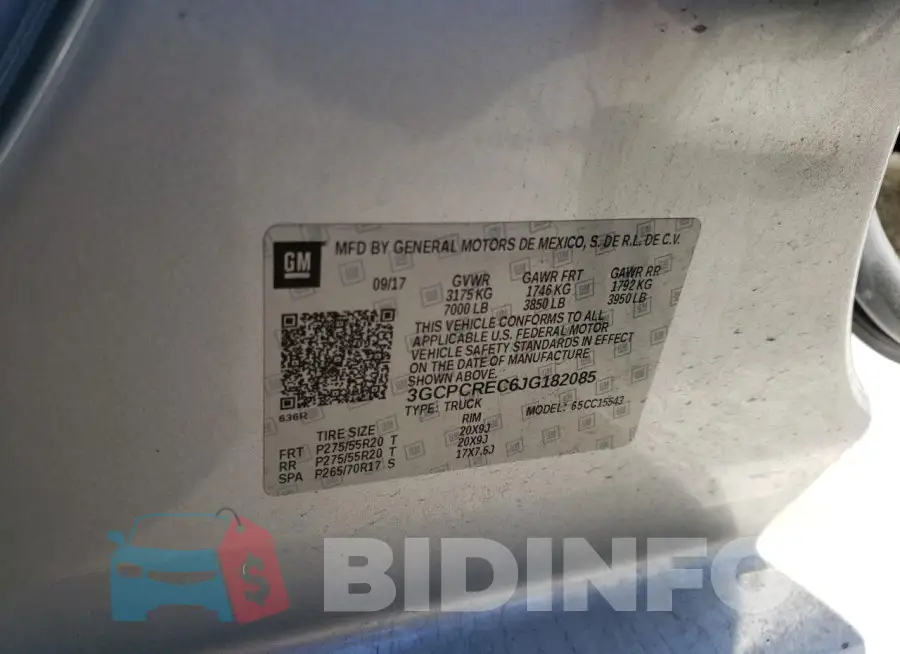 3GCPCREC6JG182085 Photo# 12