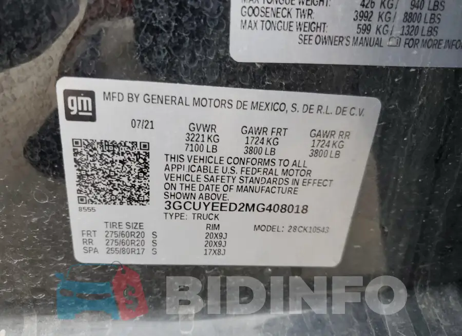 3GCUYEED2MG408018 Photo# 13