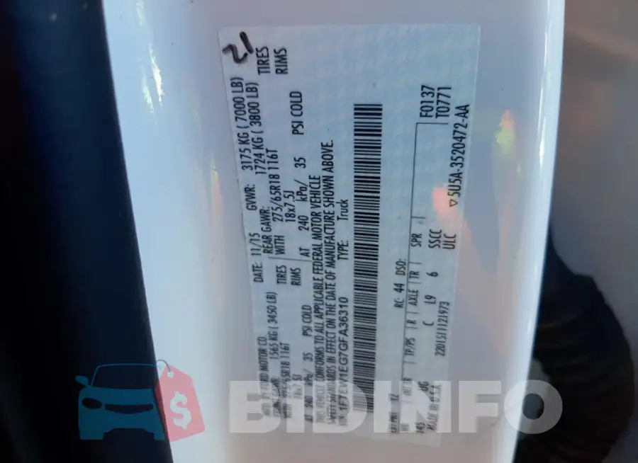 1FTEW1EG7GFA36310 Photo# 12