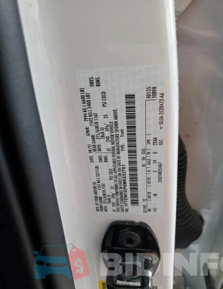 1FTEW1EP6MKE53761 Photo# 12