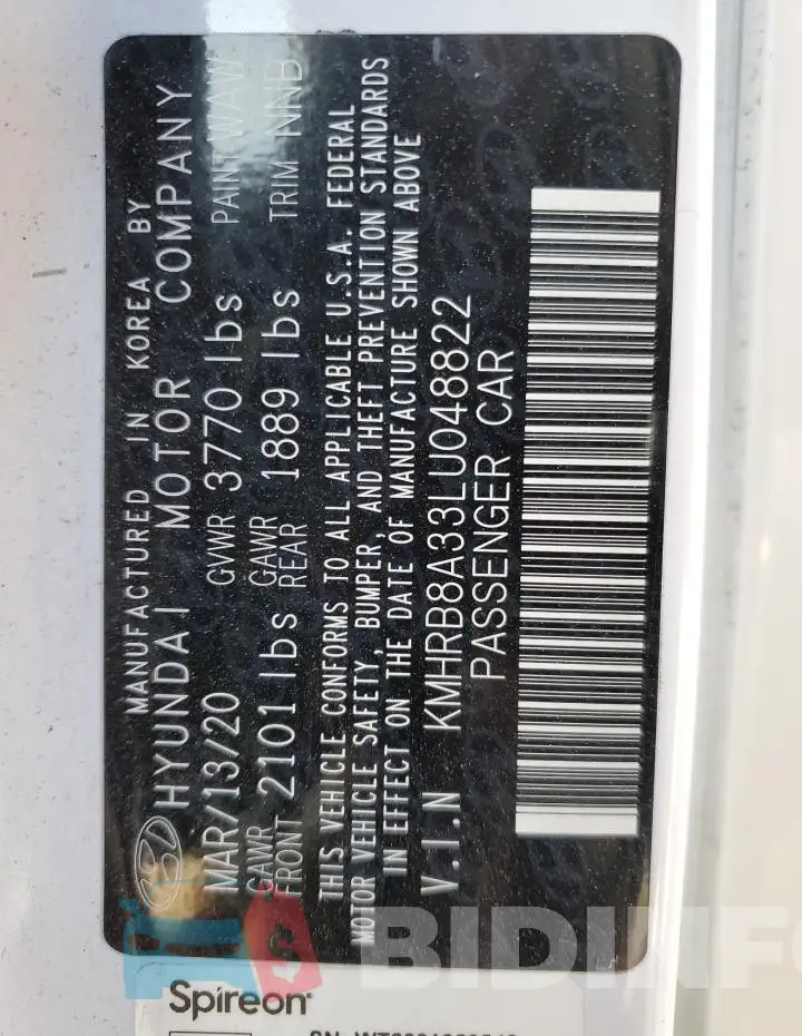 KMHRB8A33LU048822 Photo# 12